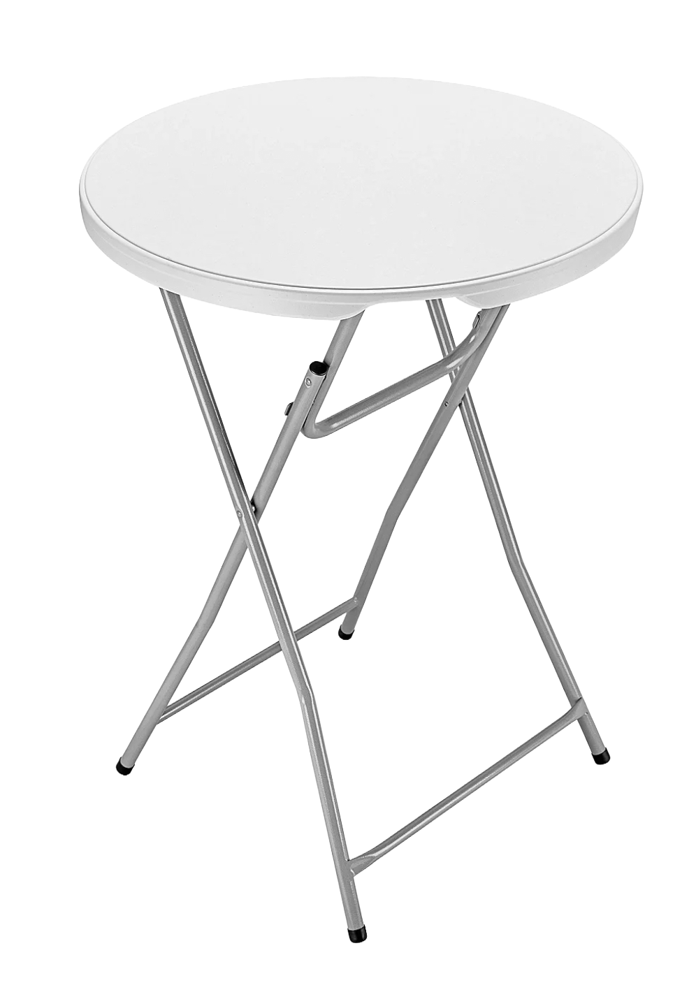 Round white cocktail table