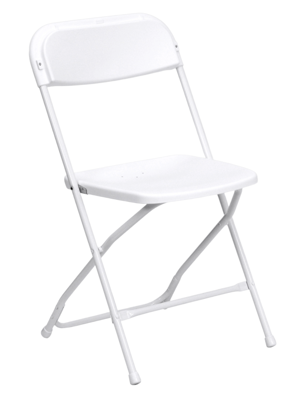 White folding event chair