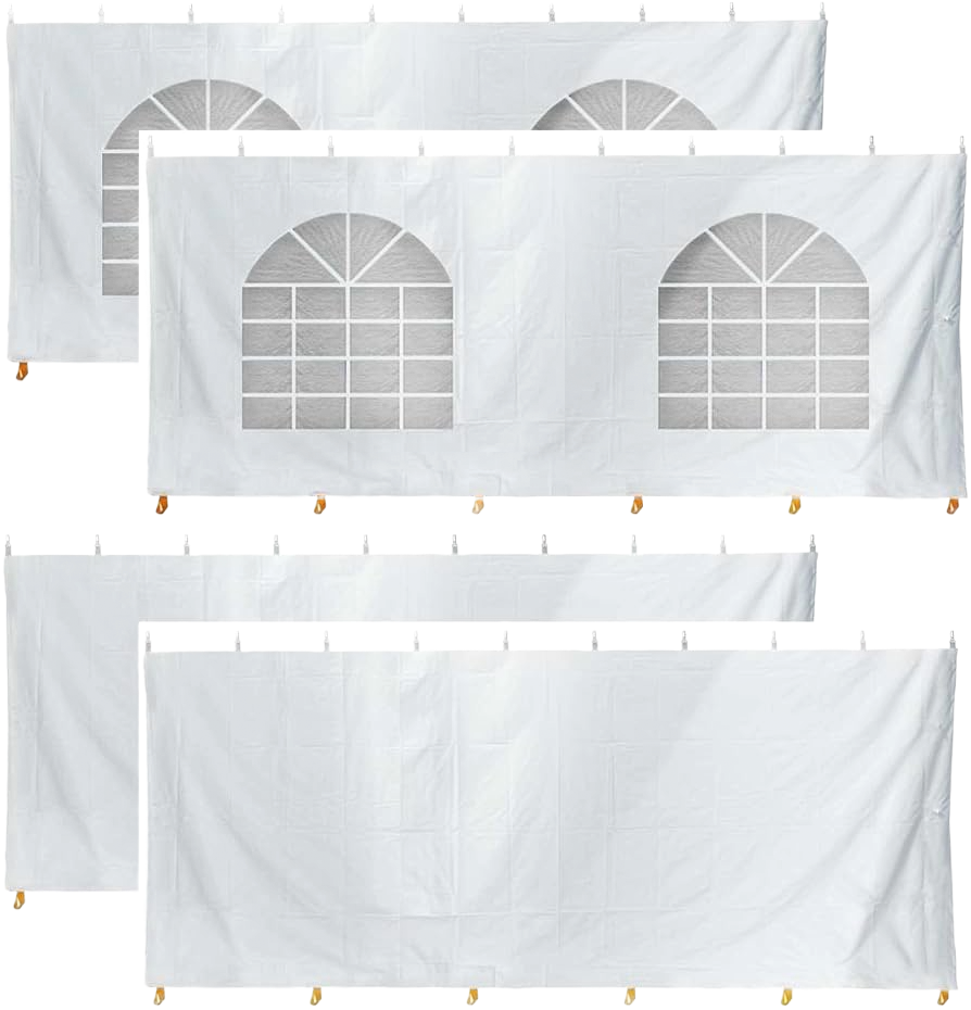 Alternate view of available white tent sidewall panels